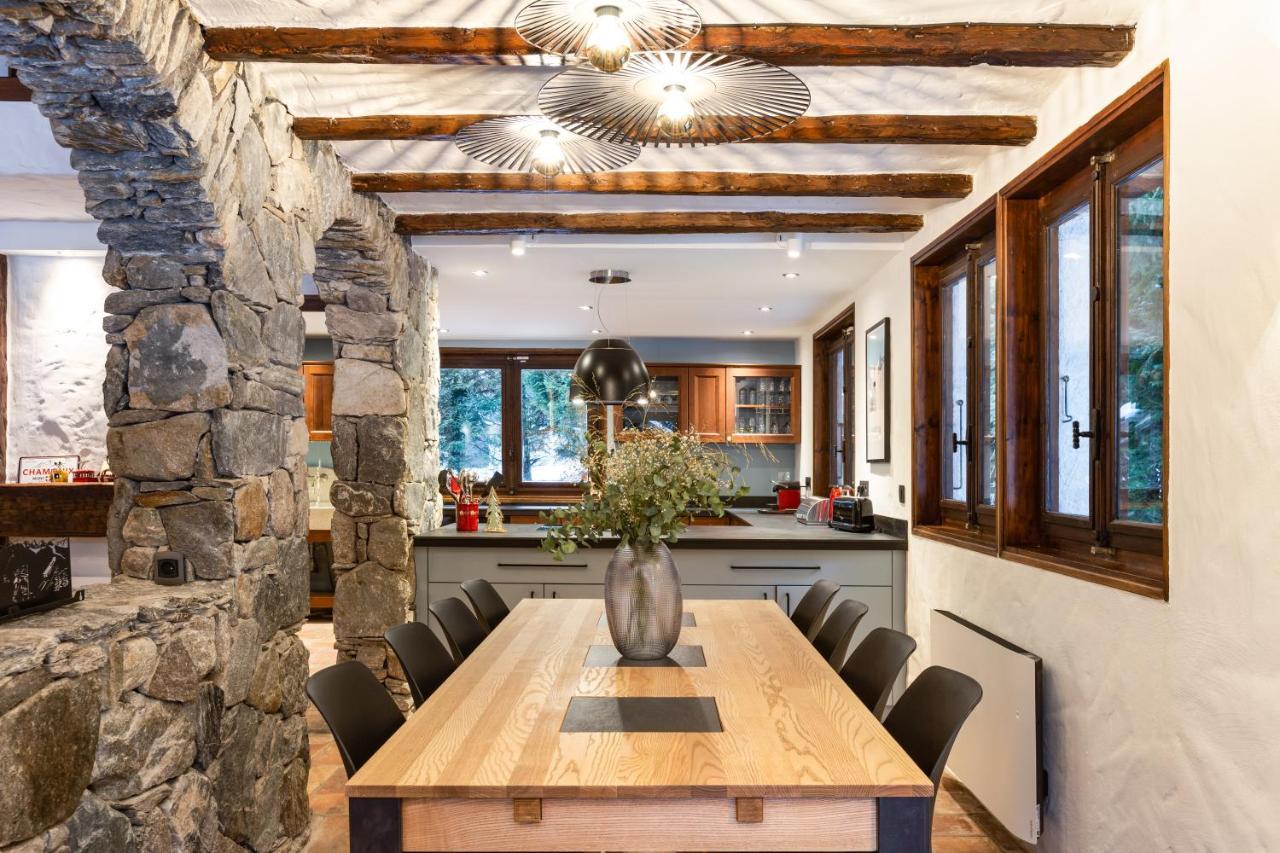 Chalet Les Praz - 280Sqm - Sauna Cinema Fitness - 5 Bedrooms In Heart Of Les Praz - By Cozee Rentals Chamonix Esterno foto